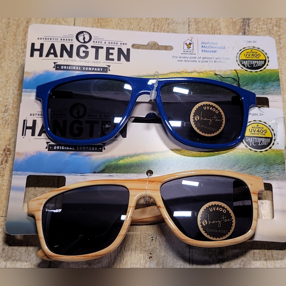 Hangten Kids UV400 Shatterproof PC Lens Sunglasses  ( 3yrs + ) X2 Pair
